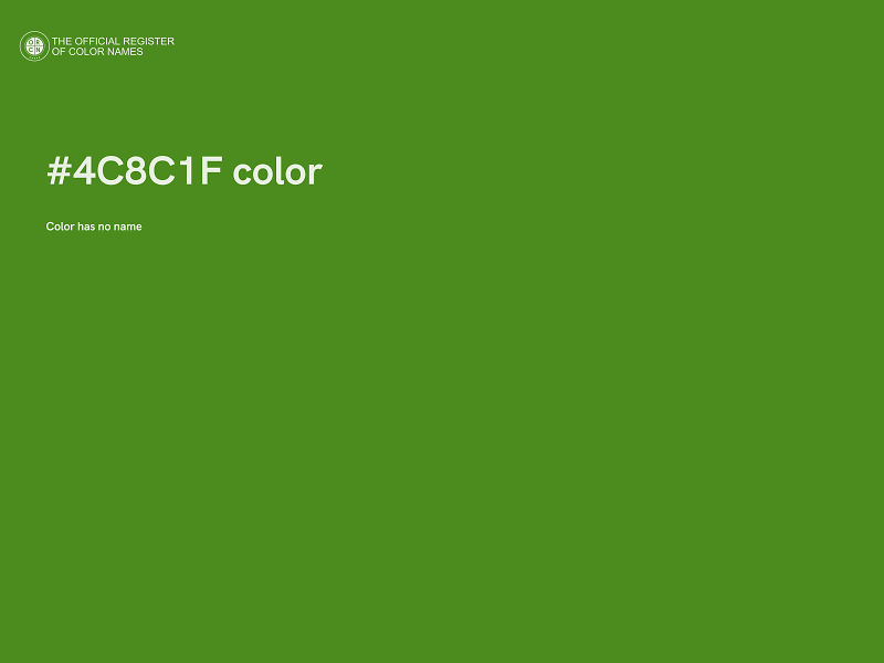 #4C8C1F color image