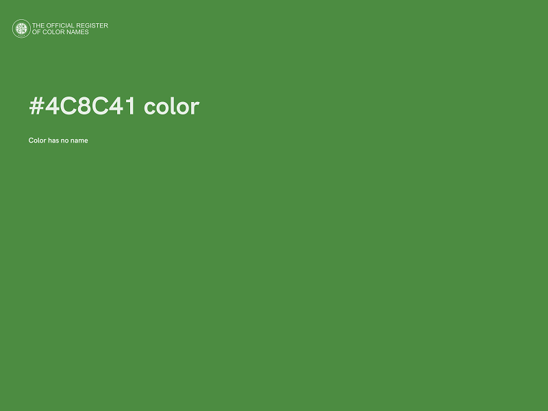 #4C8C41 color image