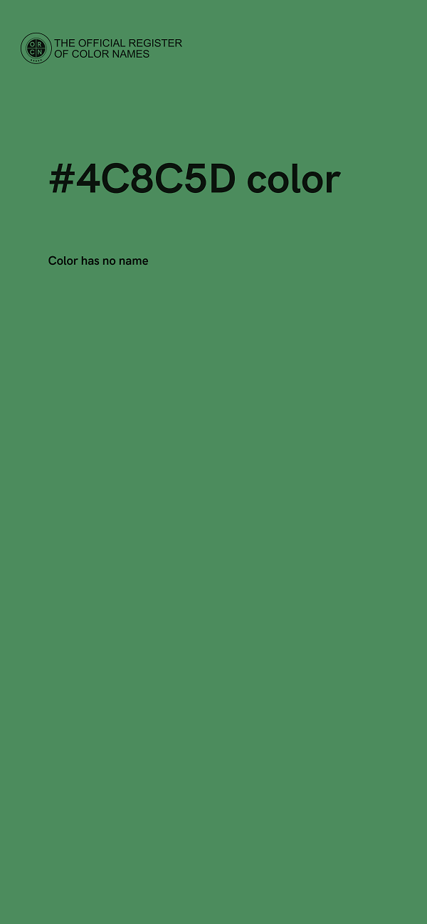 #4C8C5D color image