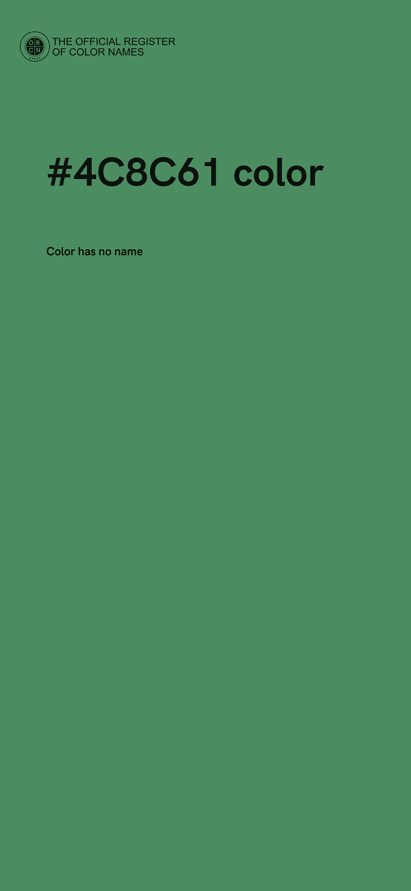 #4C8C61 color image
