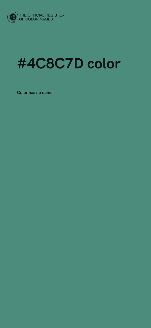 #4C8C7D color image