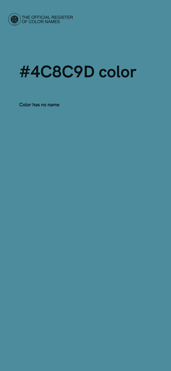 #4C8C9D color image