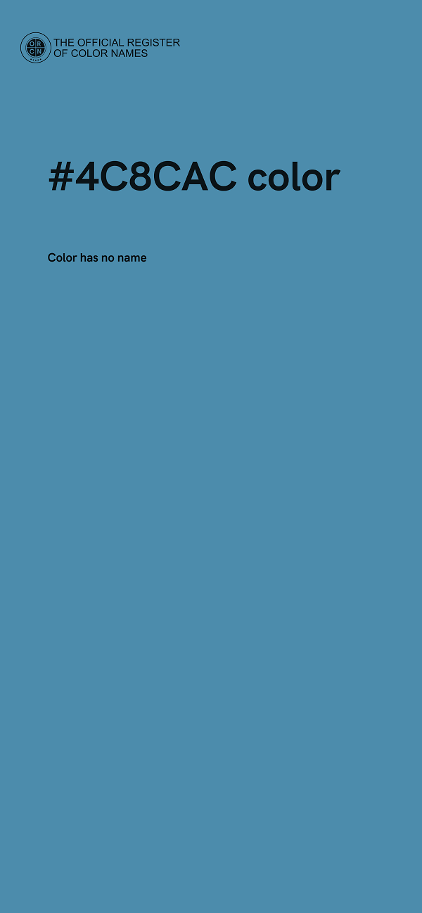 #4C8CAC color image