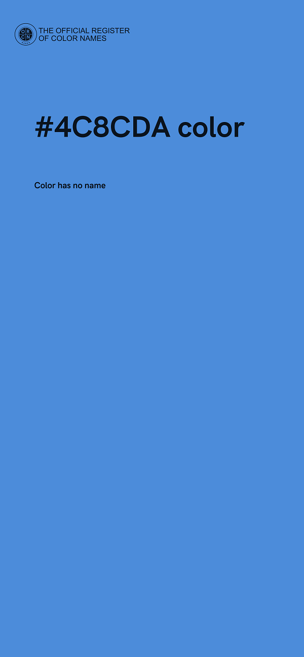 #4C8CDA color image