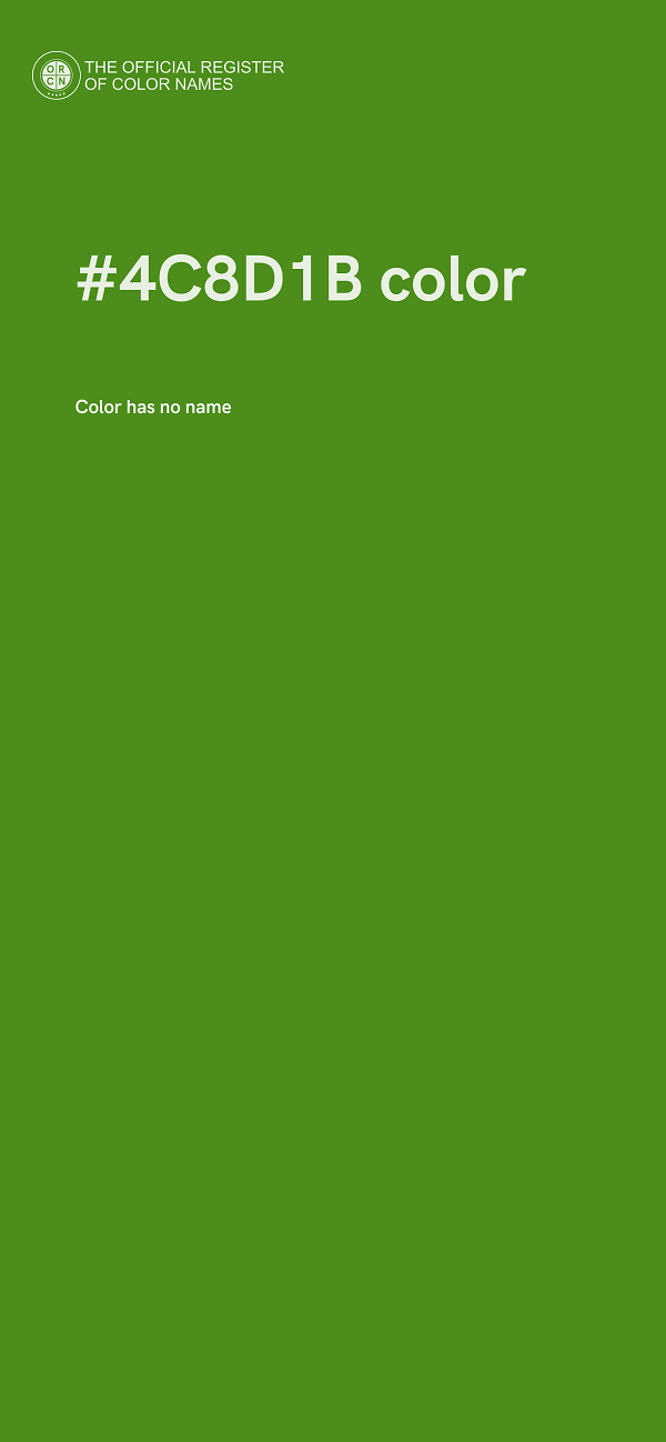 #4C8D1B color image