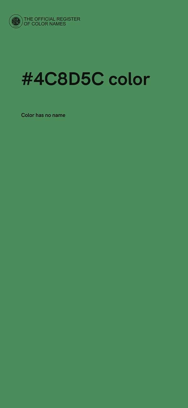 #4C8D5C color image