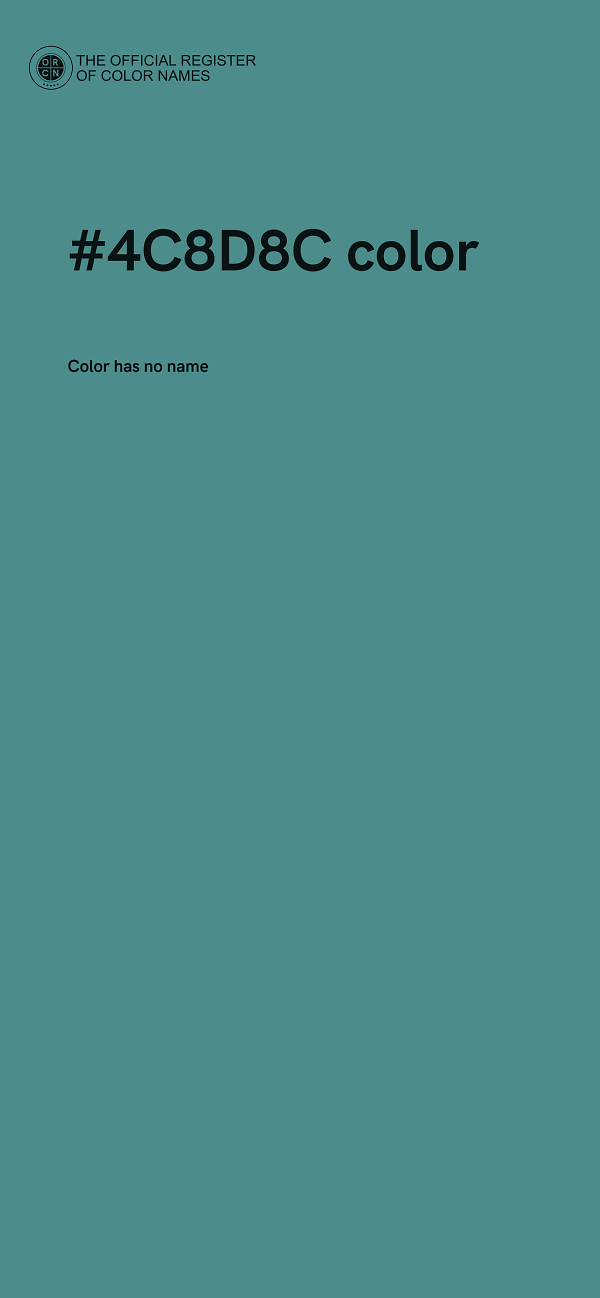 #4C8D8C color image