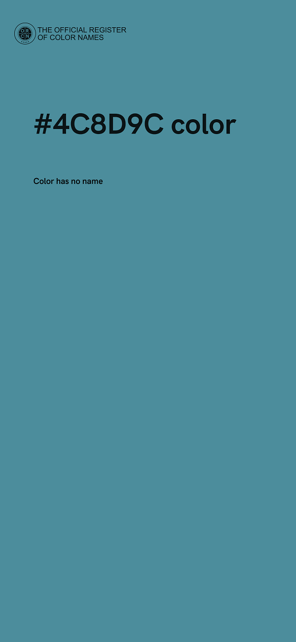#4C8D9C color image
