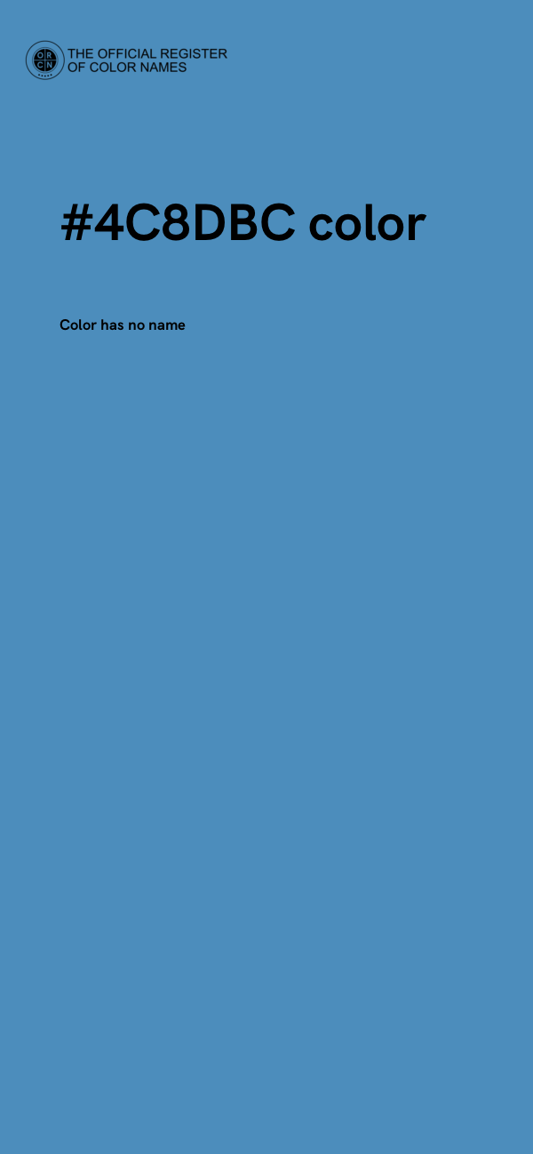 #4C8DBC color image