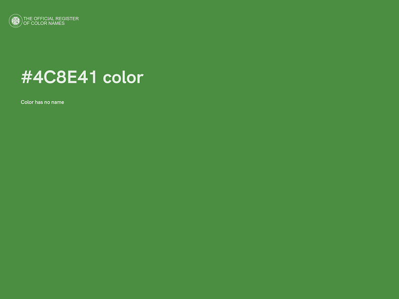 #4C8E41 color image