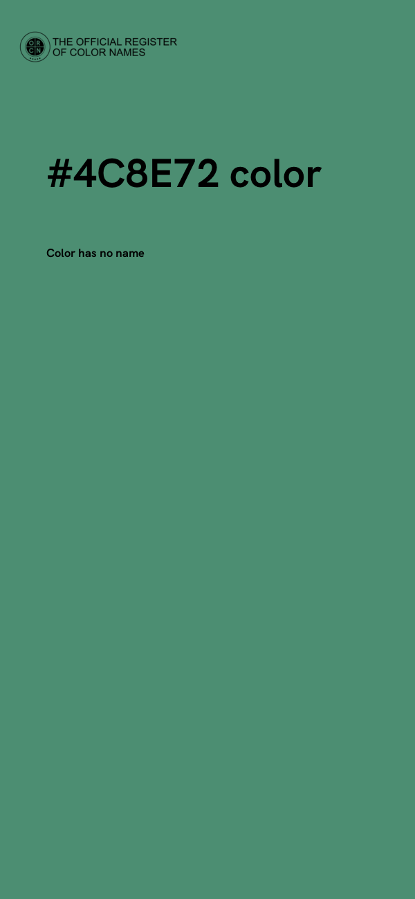 #4C8E72 color image