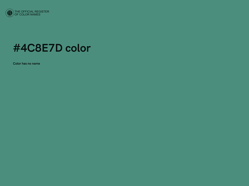 #4C8E7D color image