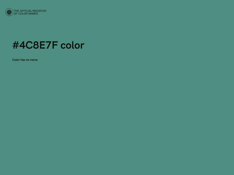 #4C8E7F color image