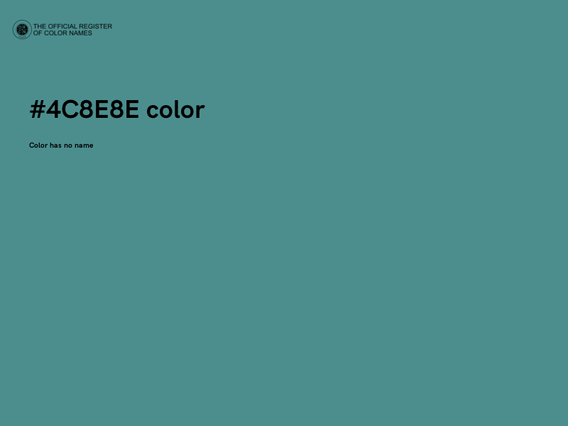 #4C8E8E color image