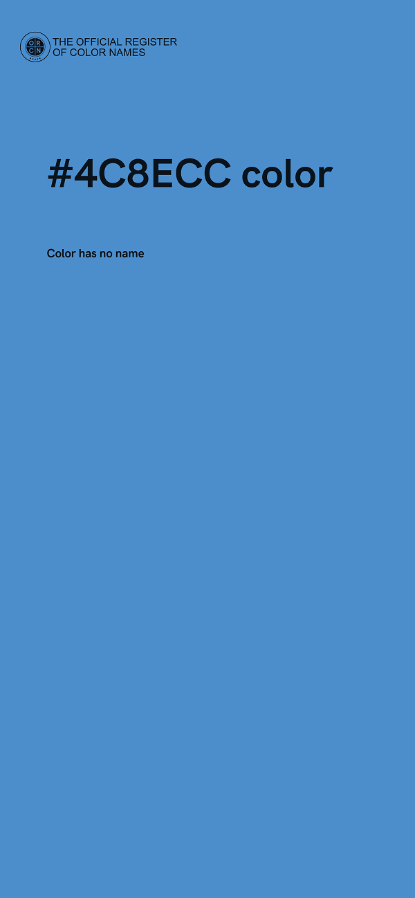 #4C8ECC color image