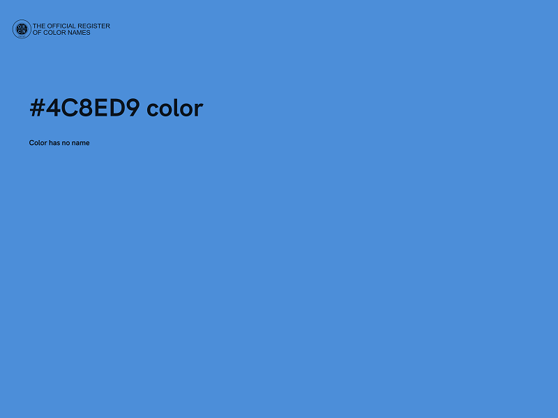 #4C8ED9 color image