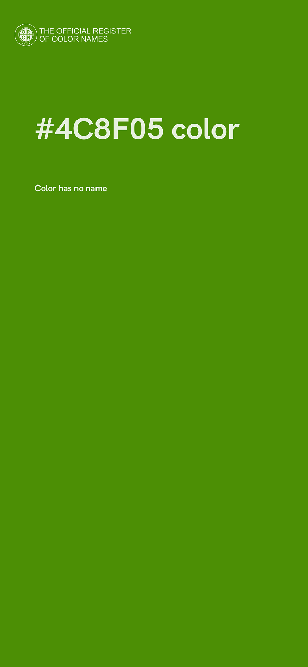 #4C8F05 color image