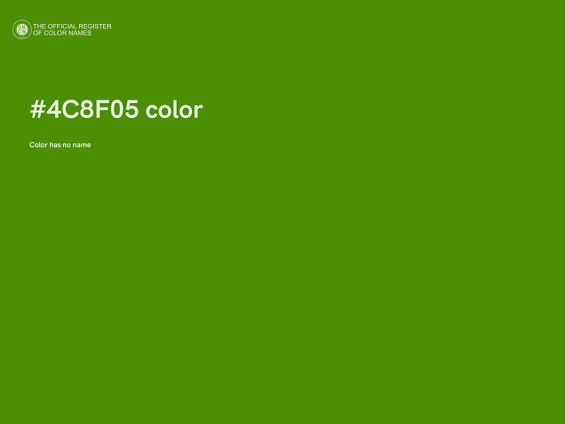 #4C8F05 color image