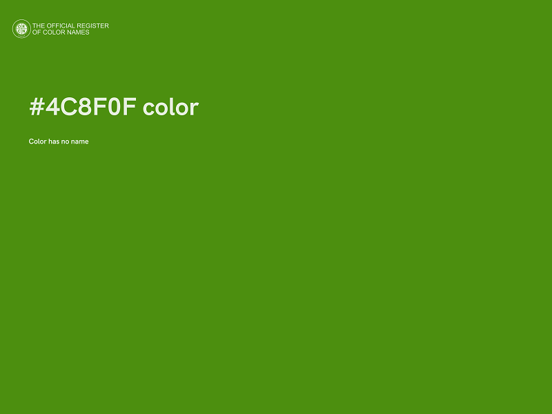 #4C8F0F color image