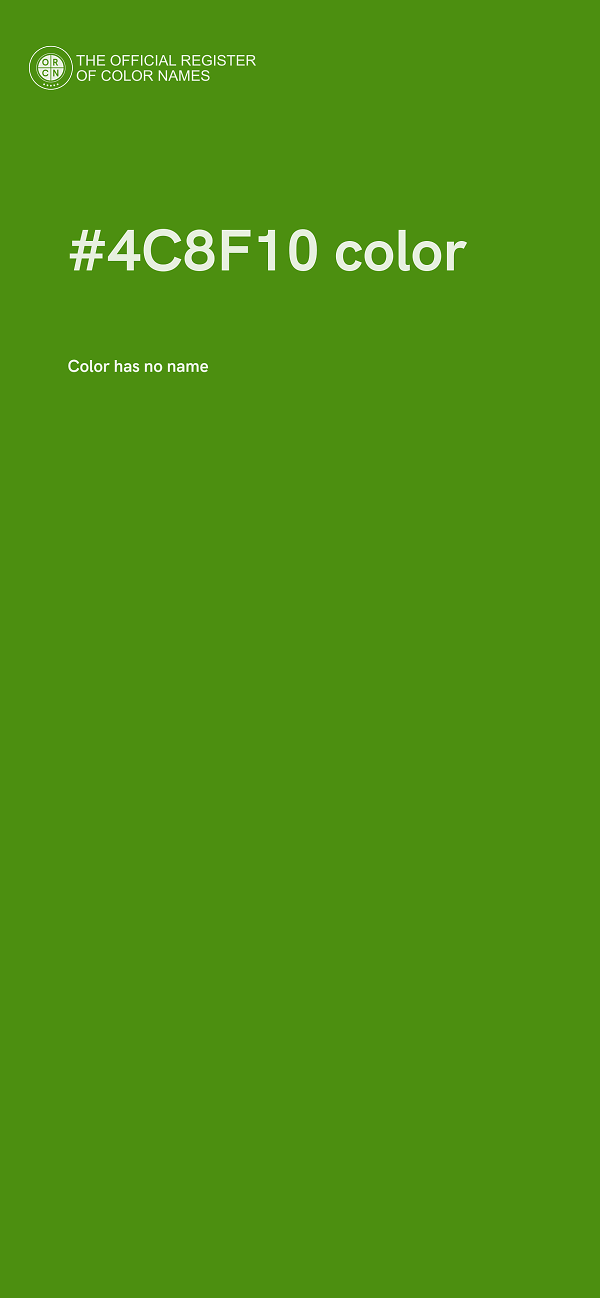 #4C8F10 color image