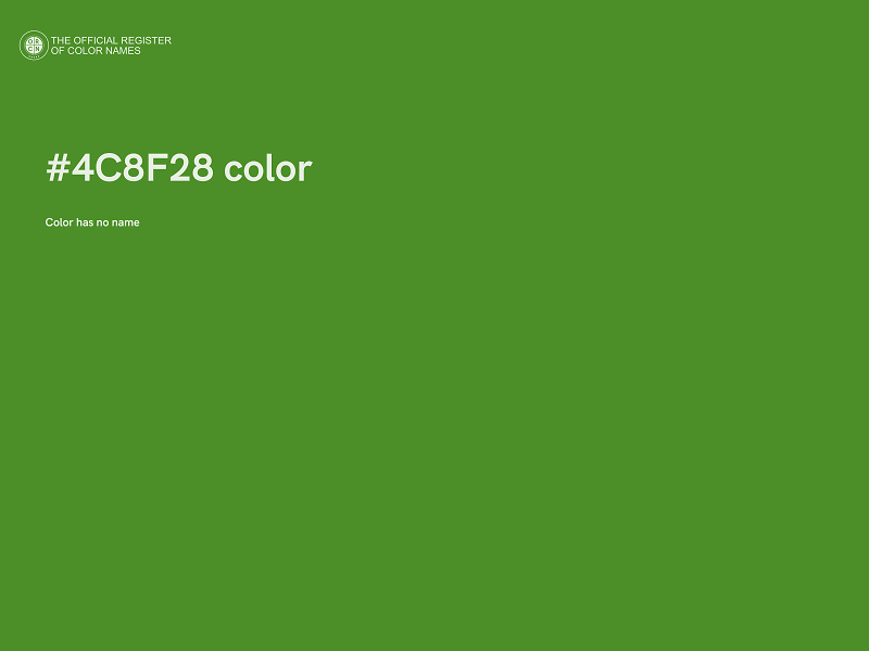 #4C8F28 color image