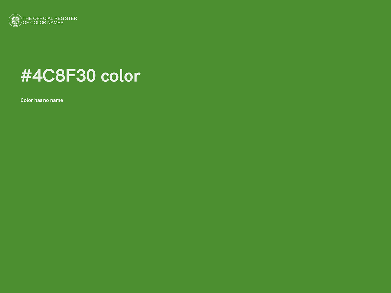 #4C8F30 color image