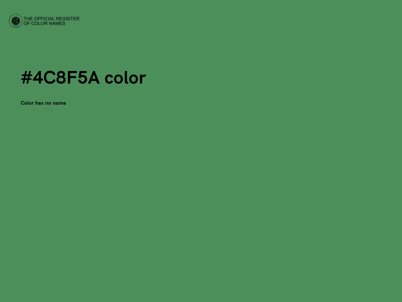 #4C8F5A color image