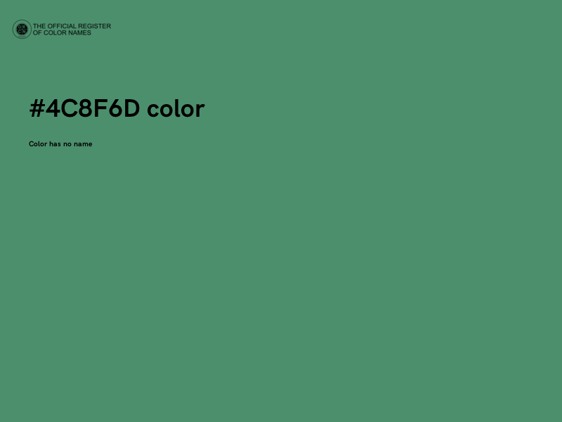 #4C8F6D color image