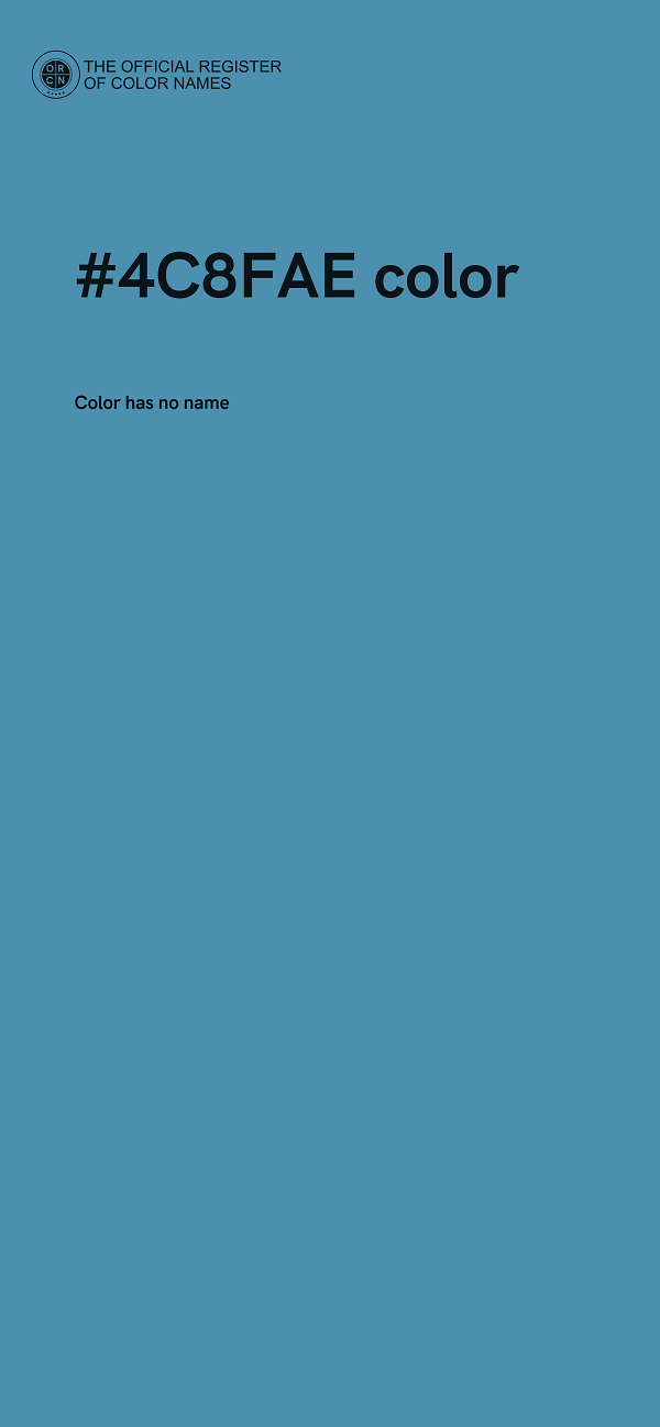 #4C8FAE color image