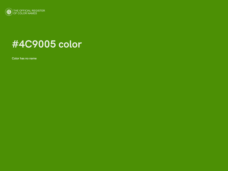 #4C9005 color image