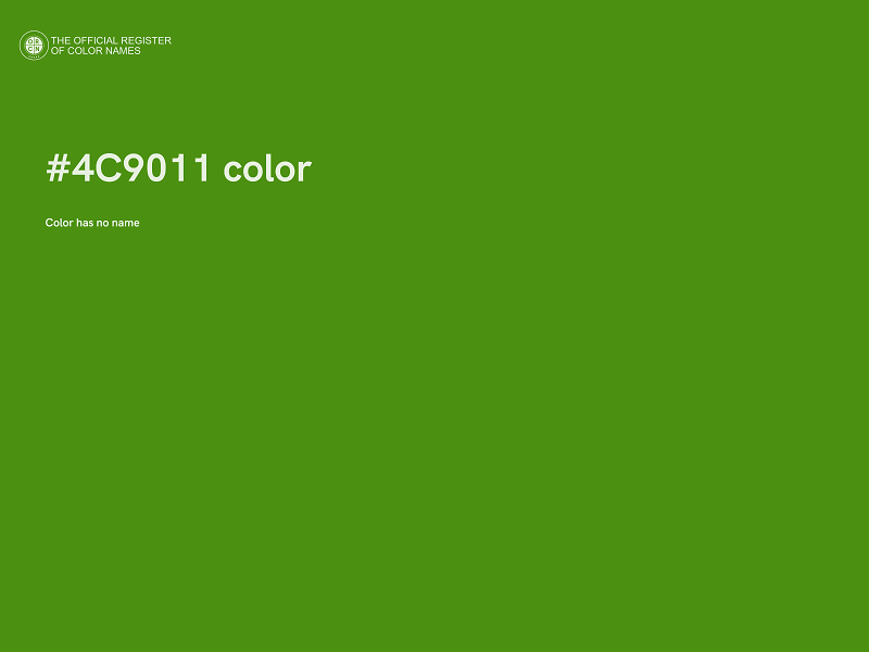 #4C9011 color image