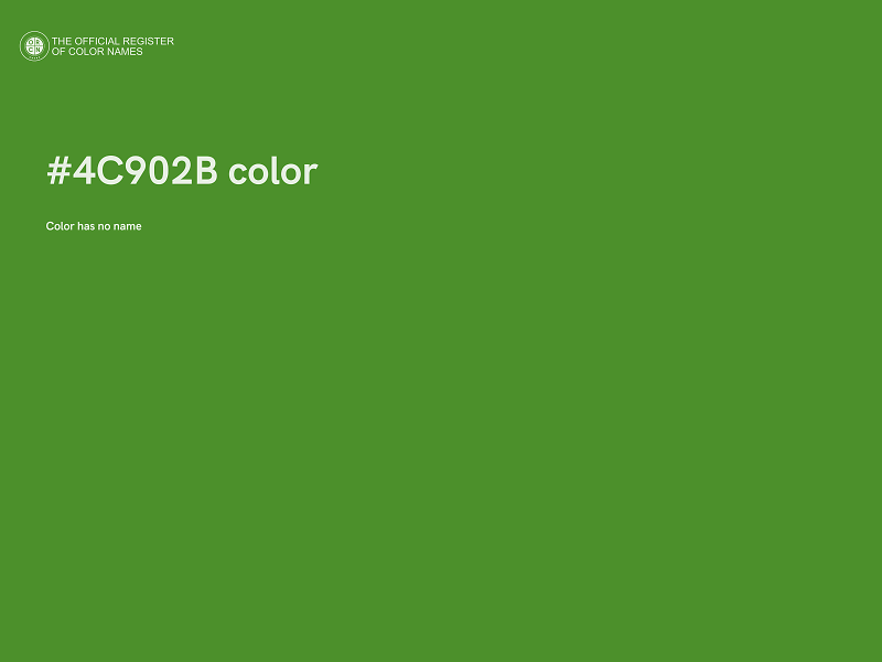 #4C902B color image