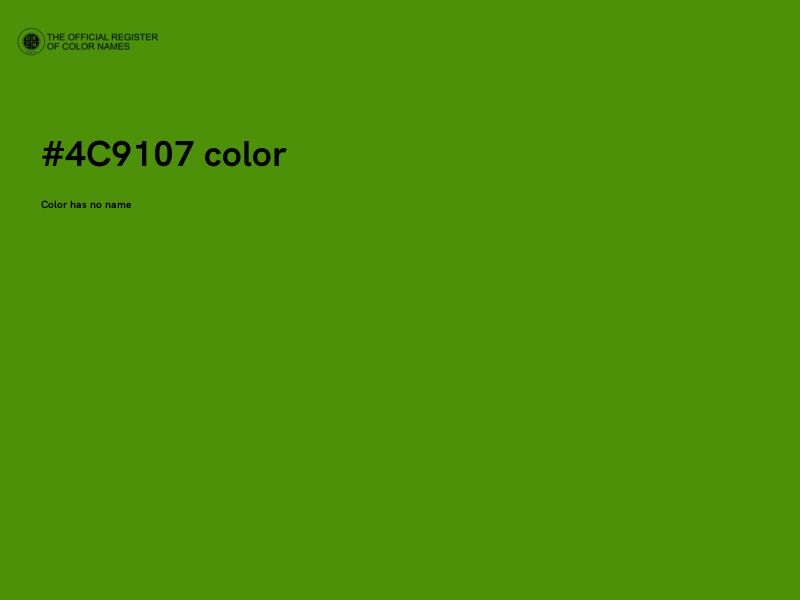 #4C9107 color image