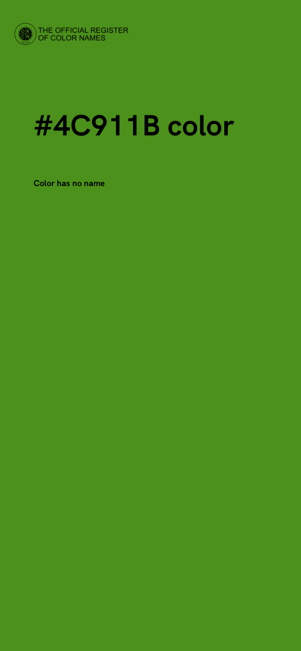 #4C911B color image