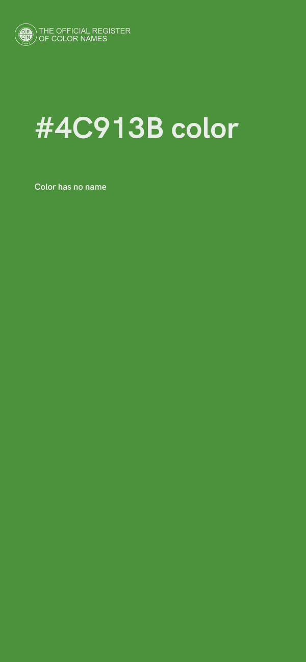#4C913B color image