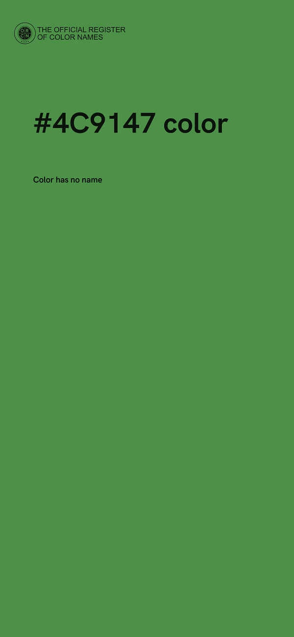 #4C9147 color image