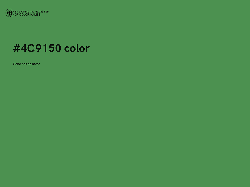 #4C9150 color image