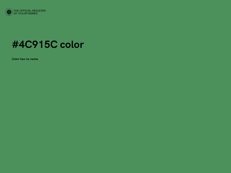 #4C915C color image