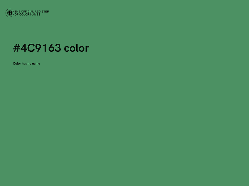 #4C9163 color image