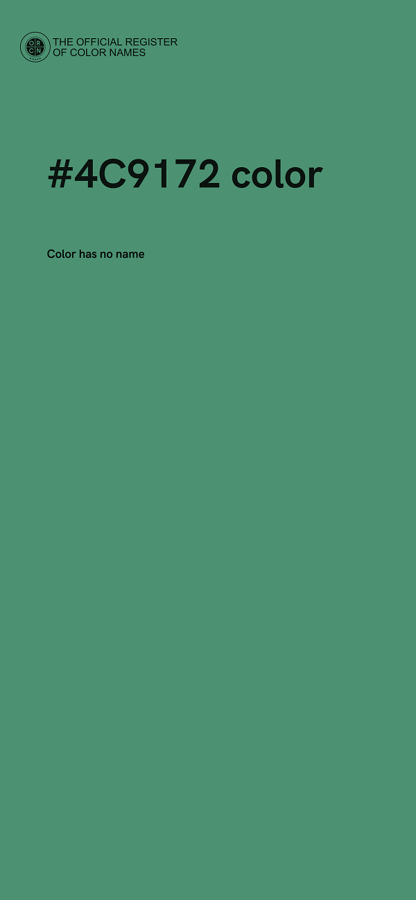 #4C9172 color image