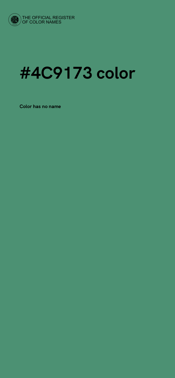 #4C9173 color image