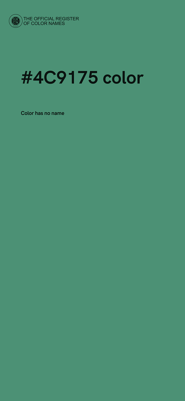 #4C9175 color image