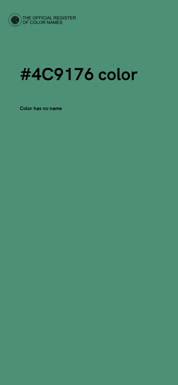 #4C9176 color image