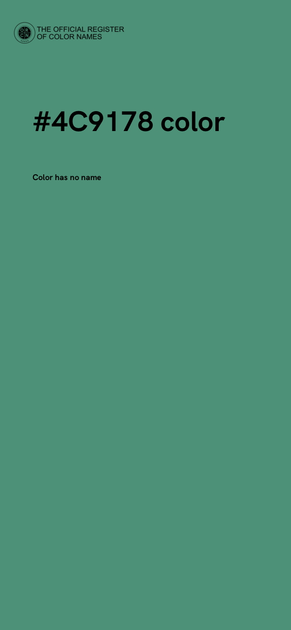 #4C9178 color image