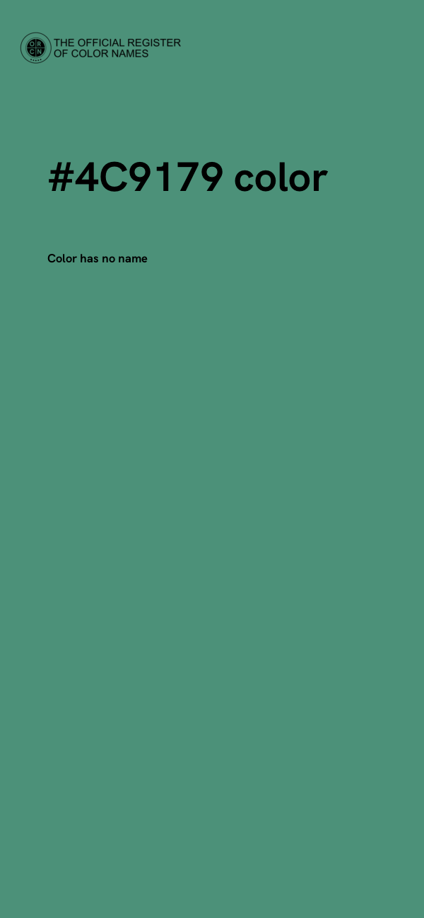 #4C9179 color image