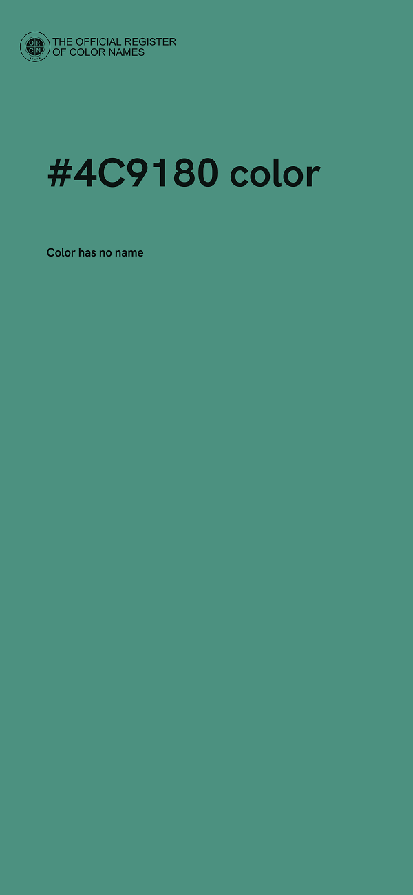 #4C9180 color image