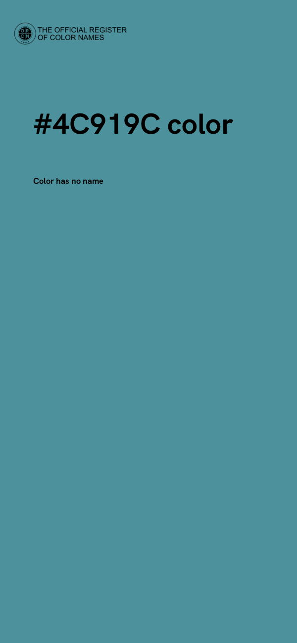 #4C919C color image