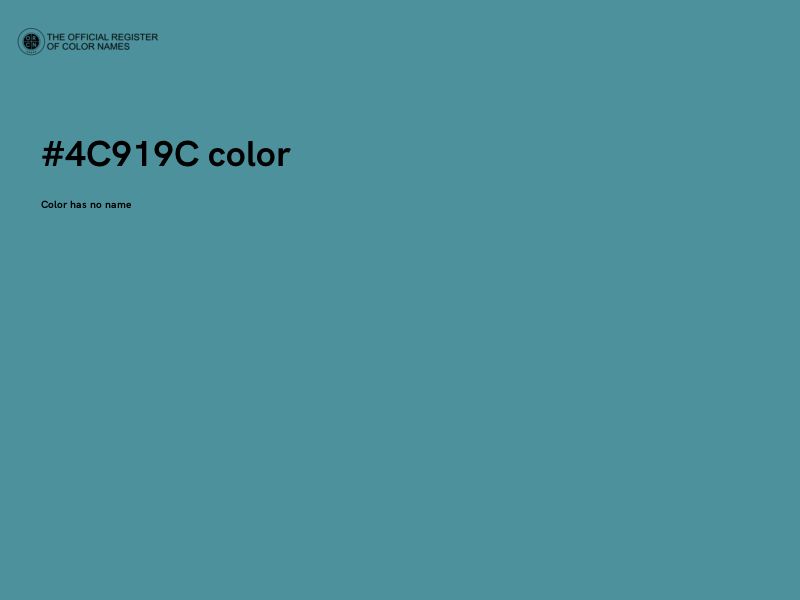 #4C919C color image