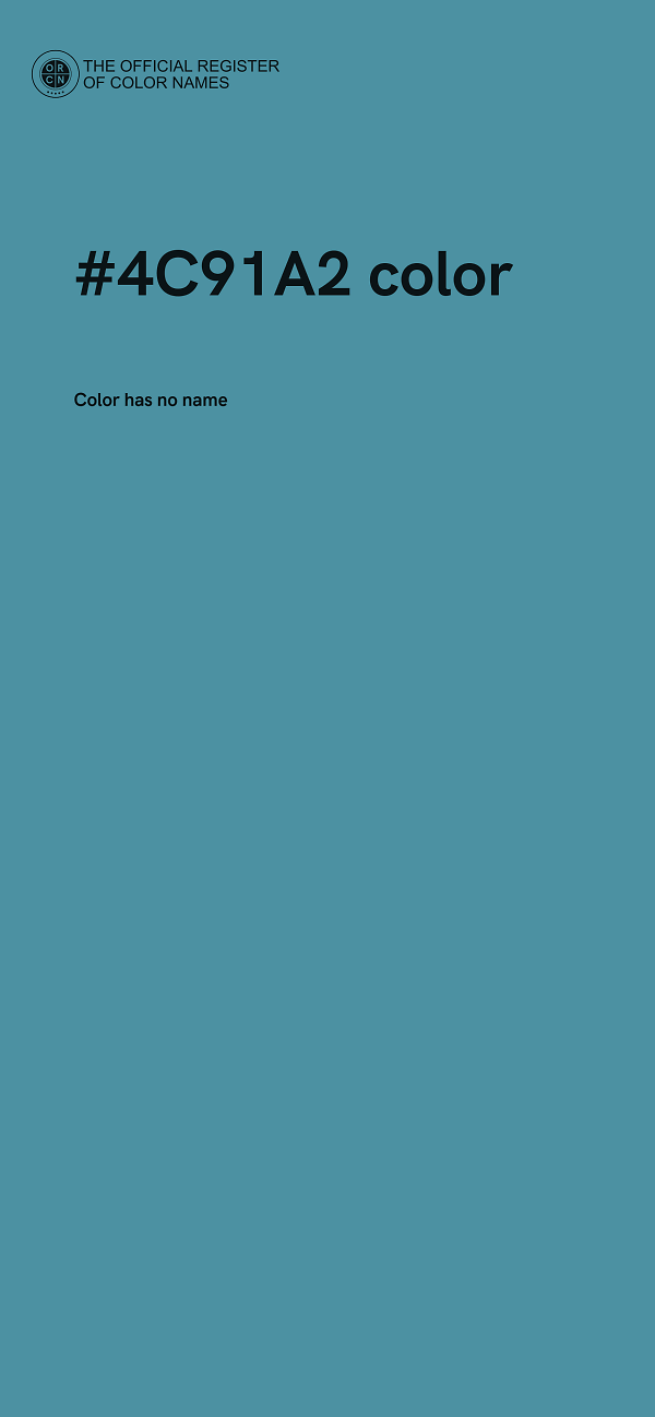 #4C91A2 color image