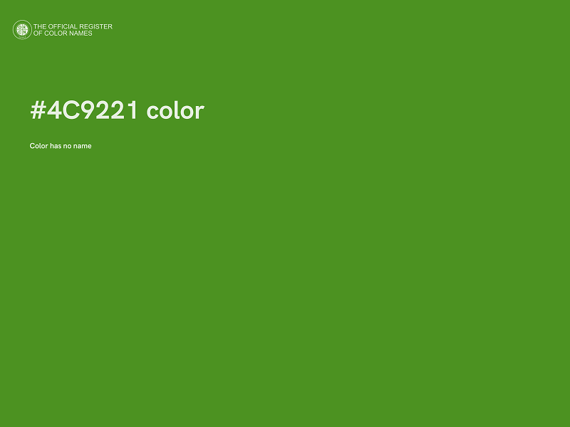 #4C9221 color image